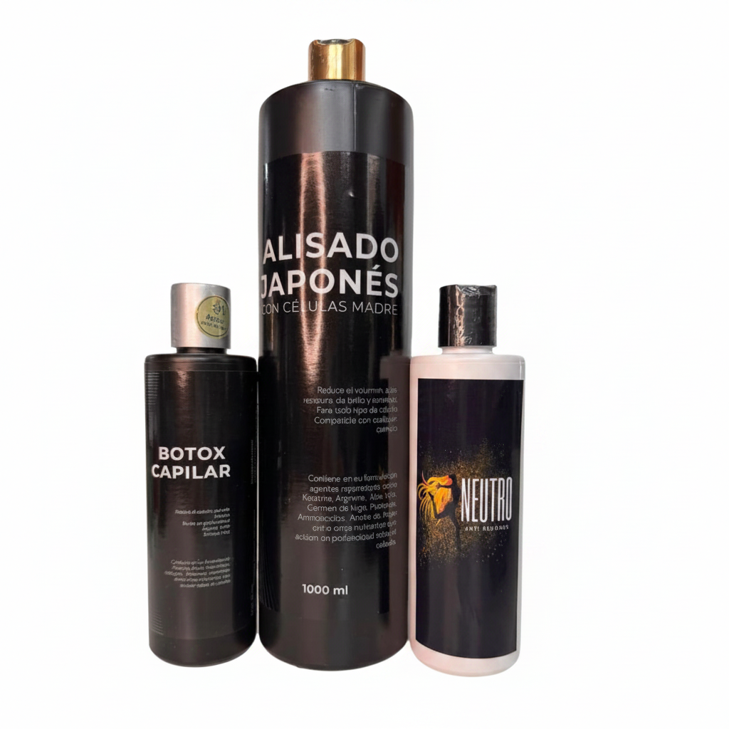 Kit Alisado + Neutro + Botox fondo blanco