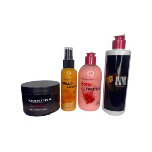 Keratina 300cc con Brillo Capilar y Botox frutilla